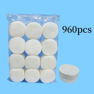 TEMU 960개 화이트 뷰티 블렌딩 스펀지 - 각별히 포장된 위생적인 메이크업 스펀지, 둥근 모서리와 매끄러운 표면으로 무독성 & 내구성 있는 파운데이션, 컨실러, 파우더용 - 민감한 연비즈에 이상적인 (960pcs,