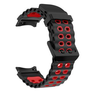 TEMU 최신 바다 스타일 이중 컬러 디자인 시계 스트랩, 7/6/5/4/FE에 적합, 교체 스트랩, 실리콘 소재, 부드럽고 통기성이 좋은 라이트 베이지-친화적인, 남성과 여성용 스마트워치 액세서리, 훌륭한 선물 선택