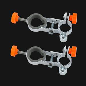 TEMU 2개 세트 헤비듀티 조절 가능 알루미늄 합금 낚시 의자 우산 홀더 - 클램프 커넥터, 야외 낚시 장비용, 내구성 강화 & 사용 간편한 우산 스탠드, 호수, 강, 바다용