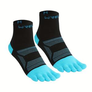 TEMU 1개, WRELS 남녀공용 아웃도어 컬러블록 핑거 양말, 200구조 공예 원단으로 탄탄하고 내구성 강함, 미끄럼 방지, 통기성 및 흡습 기능, 야외 하이킹, 사이클링, 러닝에 적합