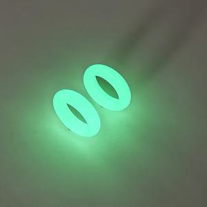 TEMU 2pcs Glow-in-the-Dark Stone Ring Set - 데이 및 휴일 선물용 빛나는 커플 링, 유리 비즈가 있는 미니멀한 디자인, 로맨틱한 선물 아이디어