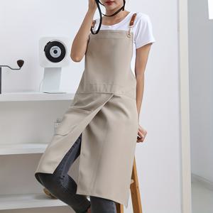 TEMU 고품질 내구성 포켓 디자인 앞치마, 다양한 색상 제공 - 셰프, 베이커, 목수, 페인터, 정원사, 레스토랑 및 카페 직장에 적합