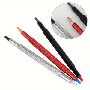 TEMU 3pcs 시계 수리 도구 세트 - 금속 수동 푸셔, 고정밀 시계 공예가용으로 적합한 고무 헤드