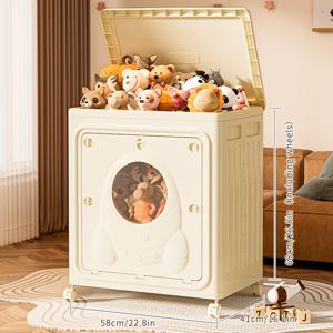 TEMU 160L 대용량 보관 상자, 가정용 옷, 잡동사니, 장난감 및 다양한 소형품에 적합, 투명 창문 디자인으로 쉽게 보이는 이동식 보관 상자, 편리한 액세스에 적합한 앞 + 상단 열림 디자인, 침대 아래 보관