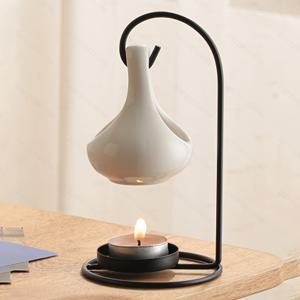 TEMU 모던 캔들 홀더 - 둥근 블랙 마감의 튼튼한 철제 촛대, 거실·침실·주방용 테이블 장식 센터피스 - 물방울형 및 일반 캔들 호환 가능, 우아한 홈 데코 액센트, 침실 소품, 세련된 메탈릭 마감, 내구성 강한 금속 구조