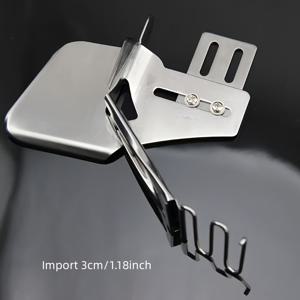 TEMU 1pc 조절 가능한 평면 베드 풀 튜브, 은빛 회색, 범용 수제기 엣지 가이드 액세서리, 정밀한 수제기와 엣지 롤링을 위한 더블 풀 튜브, 가정용 수제기 엣지 고정 장치, 평면 수제기 엣지 밴딩 실린더, 가정용 수제기 더블 엣지 밴딩 실린더, 네 번의 엣지 밴딩 실린더, 링 모스 엣지 밴딩 실린더