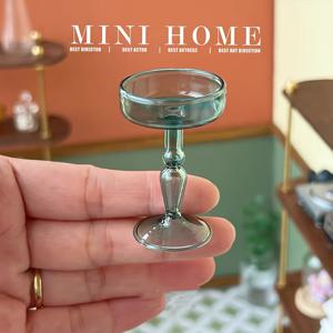 TEMU 미니 유리 화병, 엄지화병, 다크 그린 레트로 장식품, 미니 하우스 데코 소품, 오피스 책상 미니 장식, 미니어처 촬영 소품, 레트로 스타일 홈 인테리어 액세서리