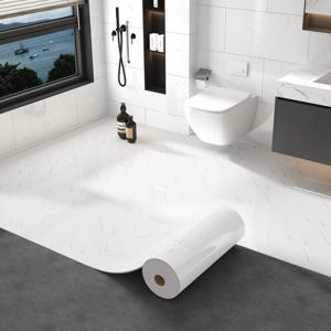 TEMU 두꺼운 유럽식 레트로 대리석 자체 접착 벽지 롤, 분리 가능한 거친 표면, 벗겨내고 붙이는 내마모성 PVC 자체 접착 방수 바닥 타일, 주방 및 욕실 미끄럼 방지 바닥 타일, 캐비닛 가구 표면 개조 장식, 침실, 거실, 욕실, 식당, 주방 등에 적합, 가정 장식