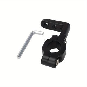 TEMU 1개 모터사이클 핸들바 브래킷 - 8mm/6mm/5mm 핸들바 호환, 헤비듀티 알루미늄 합금 조절형 확장 클램프, 3홀 마운팅 시스템, 휴대폰 및 홀더 포함 (모터사이클/ATV 사용)