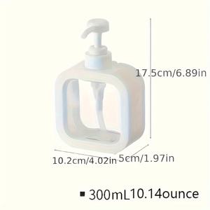 TEMU 1개 투명 펌프형 플라스틱 빈 병, 로션 비누 디스펜서 재충전용, 주방, 욕실, 식당에 적합