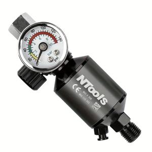 TEMU 에어 컴프레서 레귤레이터 & 워터 세퍼레이터 게이지 포함, 깨끗하고 건조한 압축 공기용 에어 필터