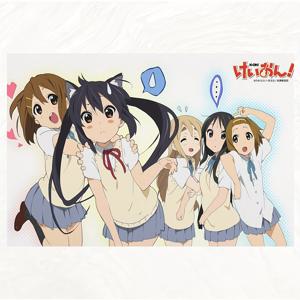 TEMU 2D 플랫 캔버스 포스터 - K-ON 애니메이션 소녀, 액자 없는 생동감 넘치는 벽 장식, 거실 또는 여아 공간용, 애니메 팬을 위한 완벽한 선물, 12x18인치 귀여운 룸