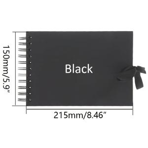 TEMU 1개 60페이지(30장) 스크랩북 앨범, 블랙 기념일 책, 여행 일기장, 의미 있는 책, 결혼식 손님서 및 기념일용 크래프트 종이 스크랩북, 가족 DIY 스크랩북 - 공예 용지 DIY, 크리스마스 선물 (소/대형)