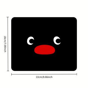 TEMU 1개 귀여운 펭귄 마우스 패드 - 미끄럼 방지 고무 베이스, 튼튼한 스티치 가장자리, 부드러운 표면, 게임 및 사무용으로 완벽, PC 사용자 및 게이머를 위한 이상적인 선물, 펭귄 데스크 장식, 데스크용 마우스 패드, 투엑서 고양이 마우스 패드, 데스크 매트, 게임용 마우스 패드, 데스크용 마우스 패드