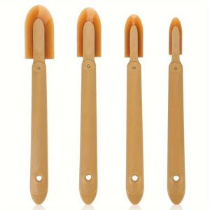 TEMU 4개 세트 SPORTULI 유연한 실리콘 도구 - 인체공학적 손잡이, 고강도 고무 & ABS 스패츌러, 타일, 욕실, 주방용 - 4가지 사이즈 수동 실리콘 도포기, 접착제 매끄럽게 하는 도구 (배터리/전기 불필요)