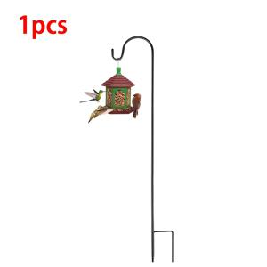TEMU 1팩 헤비듀티 메탈 셰퍼드 후크 - 조절 가능한 높이 야외 정원 스테이크, 랜턴, 조명, 식물 바구니용 튼튼한 걸이 후크 - 사전 천공된 구멍으로 쉬운 설치 - 모던 팜하우스 장식, 파티오, 마당, 현관용 - 녹 방지 구조, 식물 걸이 후크, 디자인, 날씨에 강한 소재, 홈 가드너를 위한