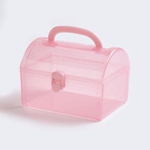 TEMU 플라스틱 비즈용기, 직사각형 핑크 4.65x3.94x3.35인치, 구슬 수납. 할로윈·크리스마스 선물수집과 보관