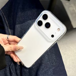 TEMU 아이폰 16, 15, 14, 13, 12, 11 프로 맥스 및 새로운 애플 17에 적합한 슬림 보호 케이스, 소프트 투명 재질로 제작