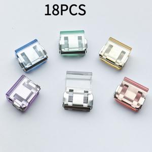 TEMU 18개 투명 밑단 단축 클립, 미끄럼 방지 바지 다리 고정기, 무봉제 밑단 버튼, DIY 의류용 미끄럼 방지 신발 오프닝 몰딩 도구, DIY 의류, 의류 수정, 은밀한 고정기, 숨겨진 조절기, 내구성 있는 클립, 가벼운 고정기, 신발 몰딩 키트, 의류 수리기, 재봉 애호가, 패션 DIY러