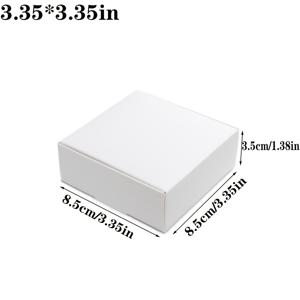 TEMU 40개입 스퀘어 크래프트 종이 선물 상자 - 블랙, 화이트, 브라운, 핑크 주얼리 & 비누 포장 상자, 결혼식, 생일, 졸업, 크리스마스, 발렌타인데이, 어머니날 선물 포장용 - 다양한 사이즈로 제공