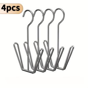 TEMU 4개/6개 스테인리스 스틸 U자형 신발 정리대, 방풍 드릴 불필요 발코니 창문 난간 신발 건조대, 어린이 및 노인을 위한 단일 막대 다기능 신발 정리함, 걸이형 신발 정리대