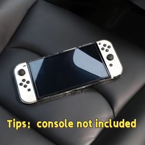 TEMU 닌텐도 스위치 OLED 보호 케이스, 탈착식 플러그인 독형 베이스 - 수정처럼 투명한 슬림 쉘, 긁힘 방지 커버, 정밀하게 배터니트가 잘린 & 충격에 강한 디자인 (원본 Switch 액세서리와 호환)