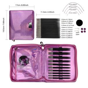 TEMU 12월 2023년 10쌍/세트 나무 분리 가능한 링 바늘, 손으로 만든 에보리 목재 교체용 링 바늘 세트