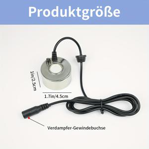 TEMU 조절 가능한 미스트 컨트롤이 있는 스테인리스 스틸 연못 안개기 - 정원, 파티오 및 할로윈 장식용 DC 전원 야외 물기능, 배터리 필요 없음, 정원 장식, 파티오 분위기, 매끄러운 금속 마감, 내구성 있는 구조, 안개 기계, 연기 기계, 할로윈 장식, 컬드론, 미니 안개 기계