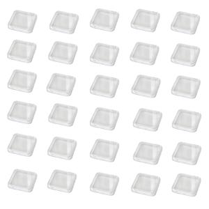 TEMU 30개 세트 투명 아크릴 네일 아트 보관함 (뚜껑 포함) - 인조 네일, 네일 아트 액세서리, 미용실 정리용 프린트 디스플레이 박스 - 가정 정리, 네일 아트 용품, 세련된 디자인, 튼튼한 구조를 위한 바구니 및 용기