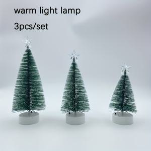 TEMU 크리스마스 트리 3pcs 세트, 데스크탑용 크리스마스 트리 (따뜻한 또는 조명) - 실내/야외 휴일 장식, 안정적인 베이스, 배터리 작동 (배터리 미포함), 가정, 사무실 파티, 크리스마스 & 발렌타인데이 장식, 축제 분위기 연출