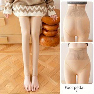 TEMU 우아한 여성용 플라워 페어리 80g 발걸음 엉덩이 리프팅 반짝이 타이츠, 하이웨이스트 복부 컨트롤 올인원 아우터웨어 언더웨어 스틸 와이어 마스크 양말 안티 스냅 팬티스타킹