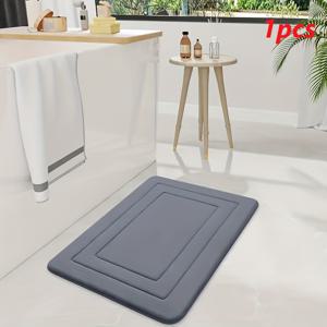 TEMU 럭셔리 욕실용 - 가정 및 상업용 슈퍼 흡수 빠른 건조 미끄럼 방지 소프트 PVC 고무 백킹, 모던 샤워 (//)