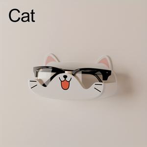TEMU 귀여운 모양의 벽걸이형 안경 홀더 - 드릴 없이 설치, 공간 절약형 안경 정리함, 귀여운 얼굴 & 발자국 디자인, 사무실, 가정 정리, 재미있는 디자인, 튼튼한 구조, 홈 데코레이터, 실리콘안경케이스, 선글라스 파우치, 선글라스 보관 케이스, 파우치