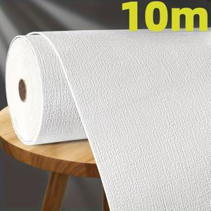 TEMU 1팩 10m 393.7인치 3D 폼 벽지 스티커 | 2mm 두께 자가 점착 텍스처 비닐 벽 패널, 간편한 청소 및 제거, 거실, 주방, 침실, 사무실 장식에 적합