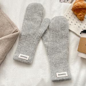 TEMU 여성용 보온 플러시 퍼지 원피터 장갑 - /한국 스타일 캔디 컬러 (핑크, 블루, 옐로우, 그린, 화이트) 겨울 자전거 및 출퇴근용 장갑, 작은 손에 맞는 탄력적 핏, 한국 웨이브 스타일 액세서리