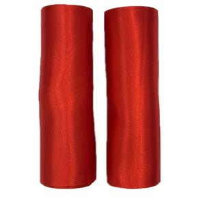 TEMU 크리스마스 원단 리본 2롤 15.24cm x 22m 빨간색 녹색 대형 리본 (대규모 행사, 결혼식, 생일 파티, 선물 포장 장식, 의자 벨트용)