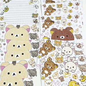 TEMU 10개 귀여운 곰돌이 봉투 문구 세트 - 무광 마감, 사랑스러운 곰돌이 디자인의 자체 접착 봉투, 하트 & 패턴, 생일, 파티, 창의적인 글쓰기, 파티 초대장에 적합, 장난기 넘치는 디자인|편지지