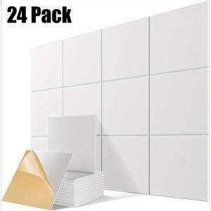 TEMU 24팩 COFIT 자체 접착 음향 패널 - 고강도 방음 폼 패널, 12