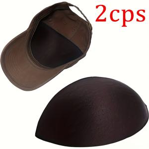 TEMU 2개 세트 - 내장형 변형 방지 기술이 적용된 조절 가능한 모자 지지패드 - 부드럽고 땀 흡수 기능의 비소재 디자인, 내구성 강화, 편안함, 형태 유지, 인체공학적 핏, 통기성 원단, 강화된 모자