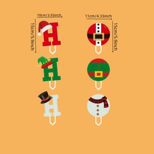 TEMU 6개 크리스마스 HOHOHO 마당 장식 간판, 야외 잔디밭 축하 정원 파티용, 휴일 잔디 장식품, 시즌 홈 데코, 모던 휴일 장식, 오래 지속되는 축제 디스플레이, 크리스마스 잔디 장식, 휴일 명판 장식