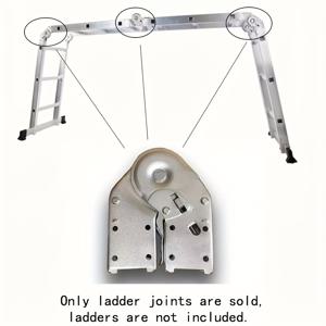TEMU 헤비 듀티 사다리 조인트 - 286BL 하중 용량, 3단계 접이식 시스템, 35°// 각도 조절 기능이 있는 전문가용 계약자 등급 사다리 조인트, 건설 노동자, 강화된 구조, 견고한 제작, 내구성 있는 금속 프레임 & 인체공학적 디자인
