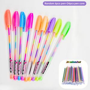 TEMU 30개 그라데이션 글리터 펜 | 드로잉 및 낙서를 위한 가는 팁, 앨범, 블랙 카드, 콜라주, 공예, 세라믹, 돌, 유리에 적합 | 생생한 색상, 부드러운 잉크 흐름, 내구성, 선물 및 창의적인 프로젝트에 적합