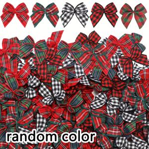 TEMU 50개 미니 버팔로 체크 리본 보우 - 핸드 세빙, 스크랩북, 웨딩 & 크리스마스 장식용 클래식 리본 보우 - DIY 공예, 선물 포장용 유연한 리본 (멀티컬러)
