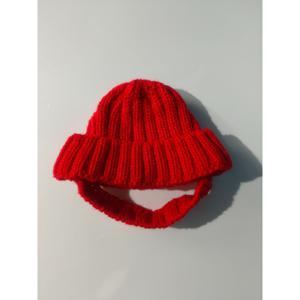 TEMU 반려동물 후드/모자, 통기성 좋은 베이지색 친화적 반려동물 머리 커버, 고양이와 강아지용, 겨울철 보온 귀노출 디자인, 미끄럼 방지 안전 착용