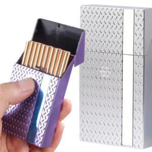 TEMU 고힙 원터치 담배케이스 메탈릭 에쎄 슬림형