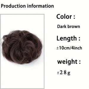 TEMU 미니 클로 클립, 메시 합성 섬유 고양이 귀 헤어 번 연장 가발 액세서리 여성 헤어 액세서리