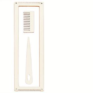 TEMU 3피스 미니 나무 직조 직조대 키트, 연노랑색, 빗, 크로셰 바늘 & 가위 포함 - DIY 공예 및 초보자용 니팅에 이상적, 손으로 만드는 태피스트리 완성 세트