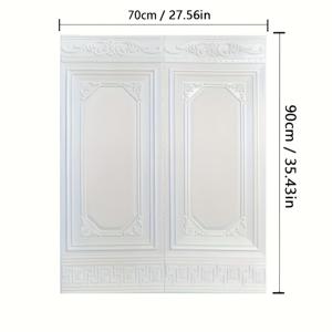 TEMU 박스 포장 5개입 5mm 3D 벽지, XPE 소재, 두꺼운 방수 및 자가 접착식 침실 벽 리모델링용 장식 벽지