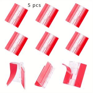 TEMU 투명 아크릴 힌지, 45mm 자체 접착식 연속 힌지, DIY 보관함, 디스플레이 스탠드용 투명 커넥터, 미술 및 공예 프로젝트를 위한 간편한 조립