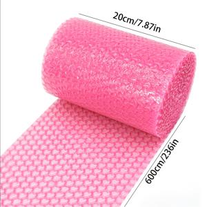 TEMU 파티 선물 상자 및 가방용 하트 모양 버블 랩 600cm/236인치 - 내구성 있는 플라스틱 포장 보호층, 수제 공예, 결혼식, 생일, 실내 장식에 이상적, 크리스마스, 할로윈